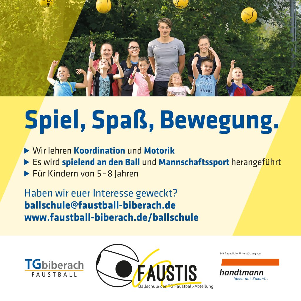 Faustis Ballschule der TG Faustball-Abteilung
